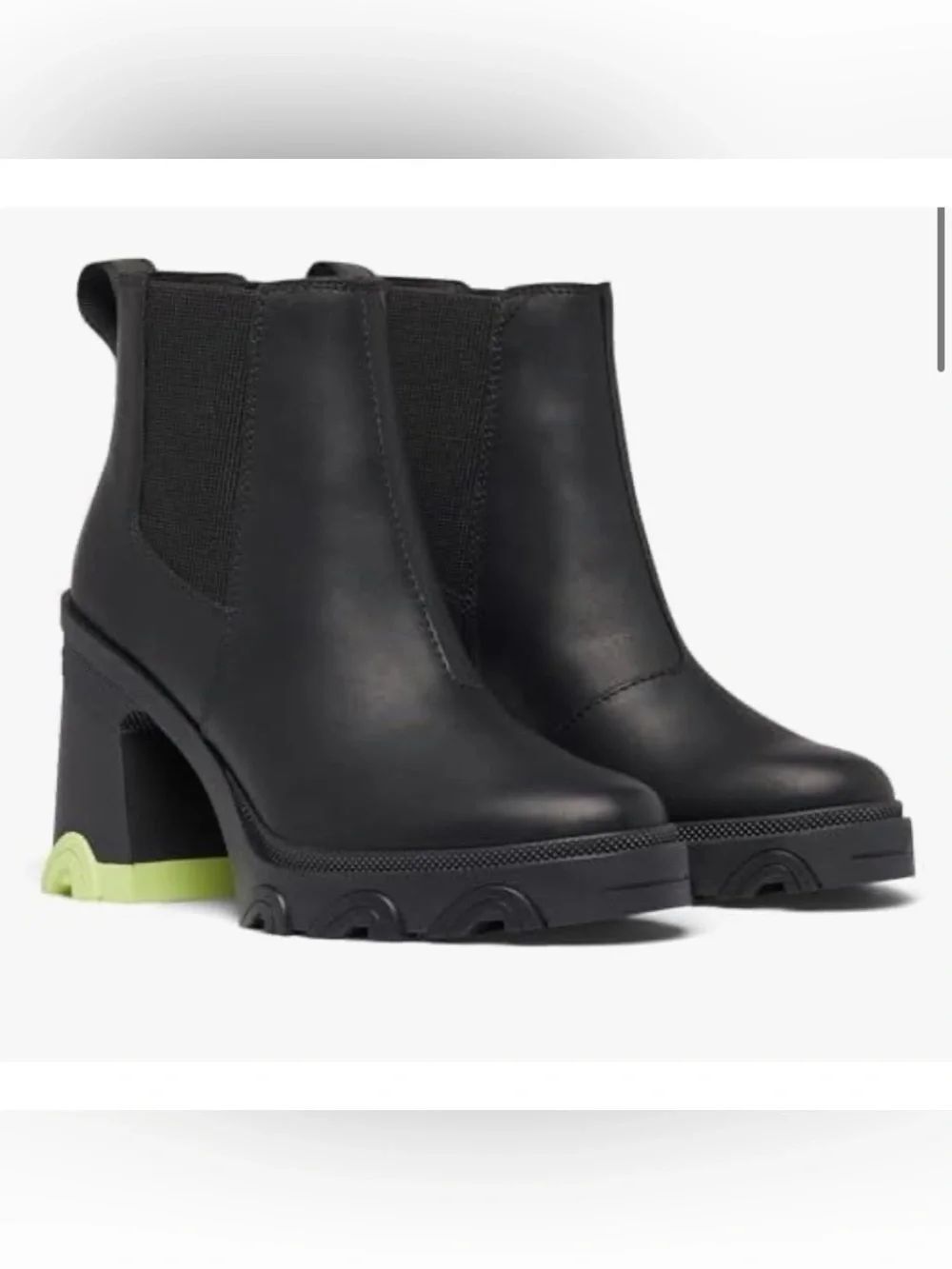 Sorel  Brex Heel Chelsea Boots in Black Tippet Size 7.5 ~ Excellent